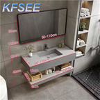 250usd 120cm length Interesting Gorgeous ins Kfsee Bathroom Cabinet(no mirror)