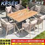 400usd with 6 chair Outdoor Useful Kfsee Dining Table Set