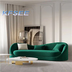 400usd 213cm length Velvet 3 Seater Kfsee Sofa Furniture