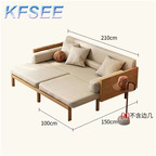 550usd 210cm length Japanese Style Sleeper Minimalist Kfsee Sofa Bed