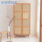 400usd 90*56*188cm Rattan Romantic Cool Kfsee Wardrobe Cabinet