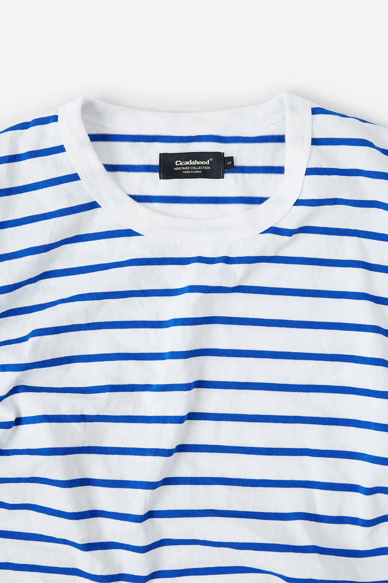 French Striped Sailor short-sleeved T-shirt-3