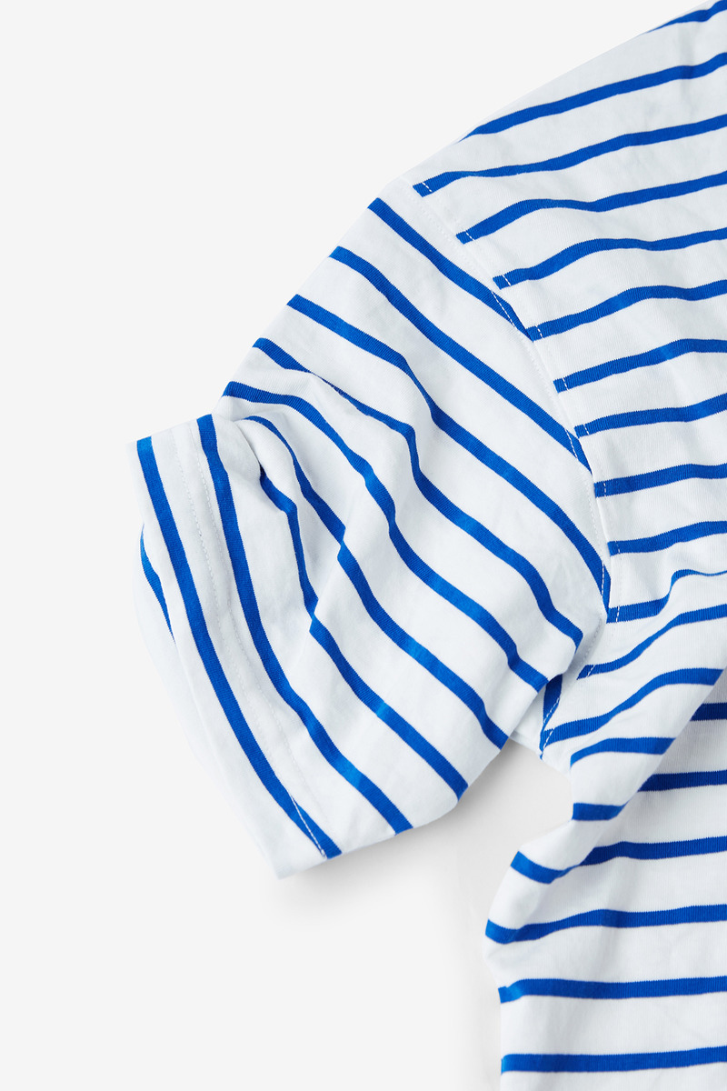 French Striped Sailor short-sleeved T-shirt-4