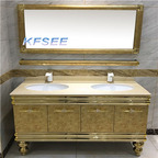 800usd 160cm length Hotel Luxury Kfsee Bathroom Cabinet