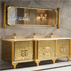1500usd 200cm length in love Castle Beautiful Kfsee Bathroom Cabinet