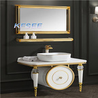 450usd 80cm length White Princess Kfsee Bathroom Cabinet