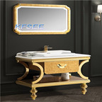 550usd Romantic 90cm length Princess Kfsee Bathroom Cabinet