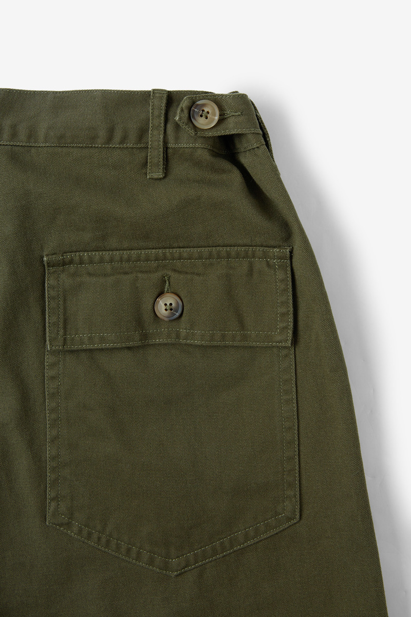 Japanese Cotton Twill U.S. Military Baker Pants,unisex-4