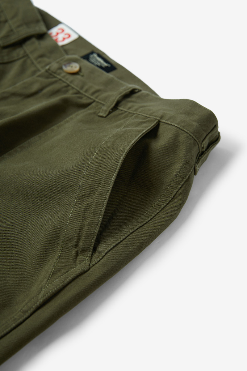 Japanese Cotton Twill U.S. Military Baker Pants,unisex-3