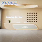 330usd 180*60*100cm Wave ins Kfsee Reception Table Desk