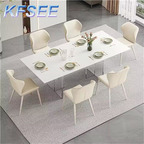 350usd 160-240cm length Adjustable Fashion Luxury Dining Table