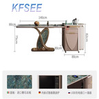 1300usd 220cm length Good Minshuku Kfsee Dining Table