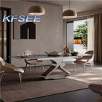 800usd 180cm length Adjustable Big House Luxury Kfsee Dining Table