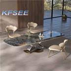 800usd 200*90*75cm Convenient Big House Luxury Kfsee Dining Table