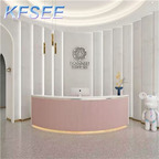 300usd 120*60*100cm Beautiful Kfsee Reception Cashier For Salon
