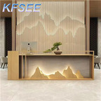 300usd 120*60*100cm Scenery Kfsee Reception Cashier For Salon