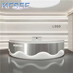 400usd 150*60*100cm Satisfaction Kfsee Reception Table Desk