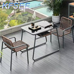 250usd 2 chair and 1 table Minshuku Kfsee Outdoor Rattan Furniture