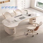 600usd 180cm length ins Luxury Home Curve Kfsee Office Table