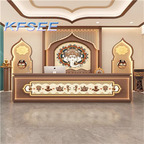 400usd 150cm length Cashier Romantic ins Kfsee Reception Table Desk
