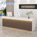 400usd 150cm length Cashier Romantic ins Kfsee Reception Table Desk