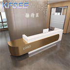 400usd 150cm length Cashier Romantic ins Kfsee Reception Table Desk