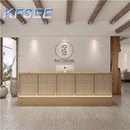 350usd 150cm length Beauty Salon Kfsee Reception Table Cashier