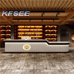 350usd 150cm length Beauty Salon Kfsee Reception Table Cashier