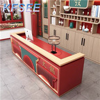 350usd 120cm length Creative ins Kfsee Reception Table Cashier