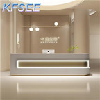 300usd 120cm length Beauty Salon Counter Kfsee Reception Desk