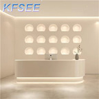 300usd 120cm length Rare Fashion Salon Beauty Kfsee Reception Table