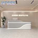 300usd 120cm length Rare Fashion Salon Beauty Kfsee Reception Table
