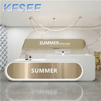 300usd 120cm length Rare Fashion Salon Beauty Kfsee Reception Table