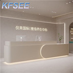 300usd 120cm length Ok Style Salon Beauty Kfsee Reception Table
