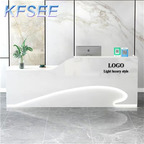 300usd 120cm length Beauty Kfsee Reception Counter Table