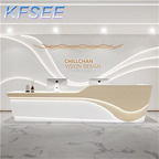 300usd 120cm length Beauty Kfsee Reception Counter Table