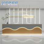 350usd 160cm length Salon Kfsee Reception Table Desk