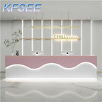 350usd 160cm length Salon Kfsee Reception Table Desk