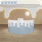300usd 120cm length Beauty Salon Kfsee Reception Desk Counter