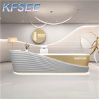 380usd 150cm length Luxury Office Kfsee Reception Table Desk
