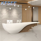 700usd 180cm length Luxury Office Kfsee Reception Table Desk