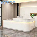 150usd 140cm length Corner Kfsee Reception For Beauty Salon