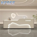 300usd 120cm length Fashion Kfsee Reception For Beauty Salon