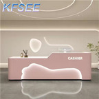 300usd 120cm length Fashion Kfsee Reception For Beauty Salon