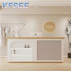 300usd 120cm length Simple Life Kfsee Reception Desk Cashier