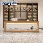 120cm length Beautiful Cashier ins Kfsee Reception Desk