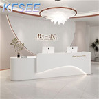 350usd 160cm length Office Kfsee Office Reception Counter