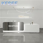 350usd 160cm length Pure Love Kfsee Office Reception Counter