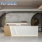 160cm length Europe Kfsee Salon Reception Desk Counter