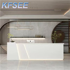 160cm length Europe Kfsee Salon Reception Desk Counter